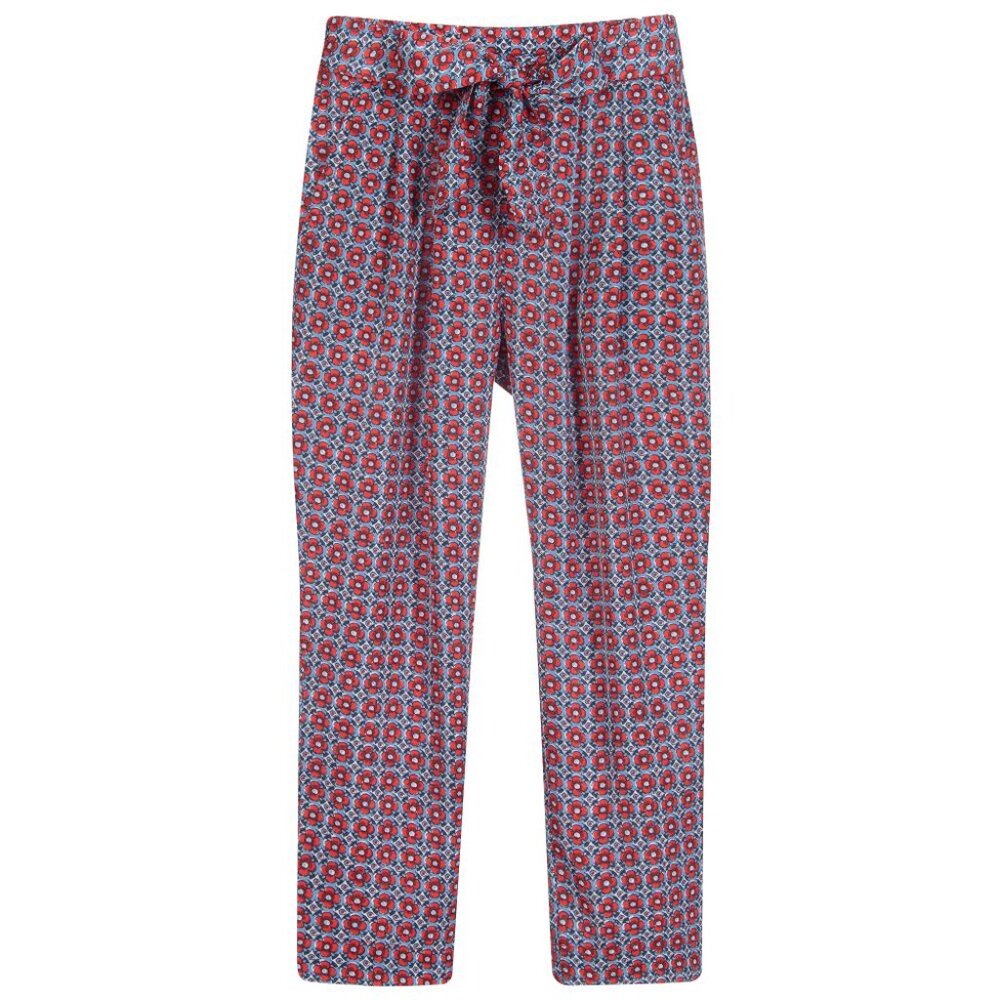 MAYORAL BLUE & RED FLORAL TROUSERS
